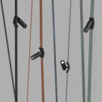 Светильник поворотный для трека-ремня Belty Spot со светодиодом D35хL126.5 мм 48В DC 7 Вт RA90 30град. 3000 К IP20 черн. алюм. DENKIRS DK5547-BK