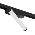 Светильник поворотный однофазный трековый STROM со светодиодом L300 мм 220В 10 Вт 150град. 4000 К IP20 черн. алюм./акрил DENKIRS DK6448-BK