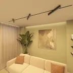 Светильник поворотный однофазный трековый EDDER со светодиодом L538 мм 220В 40 Вт 30град. 3000 К IP20 черн. алюм. DENKIRS DK6634-BK