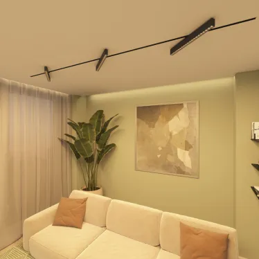 Светильник поворотный однофазный трековый EDDER со светодиодом L538 мм 220В 40 Вт 30град. 3000 К IP20 черн. алюм. DENKIRS DK6634-BK