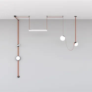 Светильник поворотный для трека-ремня Belty Spot со светодиодом D35хL126.5 мм 48В DC 7 Вт RA90 30град. 4000 К IP20 бел. с черн. алюм. DENKIRS DK5546-BW+BK