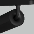 Светильник для трека Air Spot 4000 со светодиодом 40хH147 мм 48В DC 7 Вт RA-95 24град. 4000 К IP20 черн. алюм. DENKIRS DK5340-BK