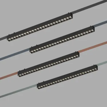 Светильник для трека-ремня Belty Grill со светодиодом L642хW40хH45 мм 48В DC 24 Вт RA90 24град. 4000 К IP20 черн. алюм. DENKIRS DK5572-BK