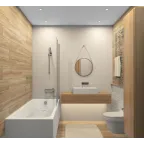 Светильник встраиваемый влагозащ. IP44 до 15 Вт GU10 LED бел. алюм. DENKIRS DK2036-WH