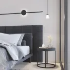 Светильник для трека Air Hang 4000 со светодиодом 90х86 мм 48В DC 4 Вт RA-95 120град. 4000 К IP20 черн. алюм. стекло акрил DENKIRS DK5347-BK