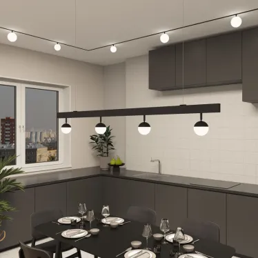 Светильник акцентный SMART MOON 12 Вт DIM 3000 К-6000 К черн. алюм. акрил DENKIRS DK8055-BK