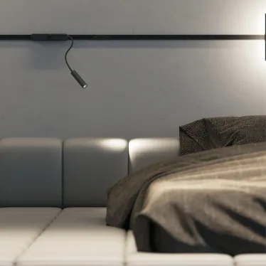 Светильник для трека Air Spot 4000 со светодиодом 26х495 мм 48В DC 2 Вт RA-90 24град. 4000 К IP20 черн. алюм. DENKIRS DK5343-BK