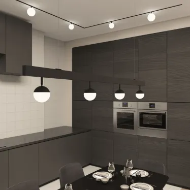 Светильник рассеивающий SMART MOON 5 Вт DIM 3000 К-6000 К 100 мм черн. акрил DENKIRS DK8050-BK