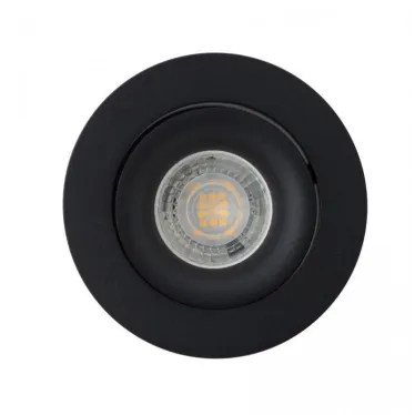 Светильник встраиваемый Lasbi IP20 50 Вт GU10 черн. алюм.