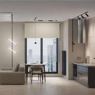 Светильник для трека Air Spot 4000 со светодиодом 40хH147 мм 48В DC 7 Вт RA-95 24град. 4000 К IP20 черн. алюм. DENKIRS DK5340-BK