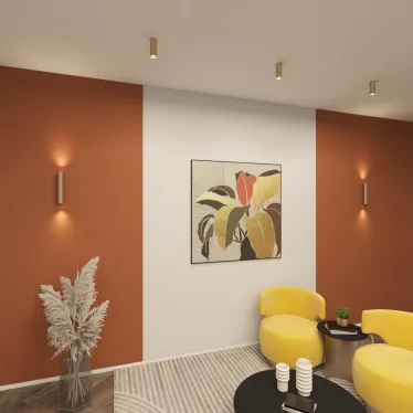 Светильник настенный IP20 до 15 Вт LED 2xGU10 матов. зол. алюм. DENKIRS DK5022-SG