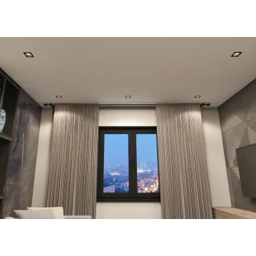 Светильник встраиваемый IP20 до 15 Вт GU10 LED черн. алюм. DENKIRS DK2061-BK