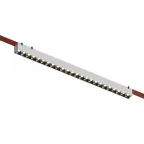 Светильник для трека-ремня Belty Grill со светодиодом L642хW40хH45 мм 48В DC 24 Вт RA90 24град. 4000 К IP20 бел. с черн. алюм. DENKIRS DK5572-WB