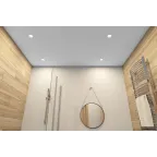 Светильник встраиваемый влагозащищенный IP65 10 Вт GU5.3 LED бел. пластик DENKIRS DK3103-WH