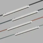 Светильник для трека-ремня Belty Grill со светодиодом L642хW40хH45 мм 48В DC 24 Вт RA90 24град. 4000 К IP20 бел. с черн. алюм. DENKIRS DK5572-WB