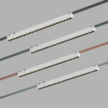 Светильник для трека-ремня Belty Grill со светодиодом L642хW40хH45 мм 48В DC 24 Вт RA90 24град. 4000 К IP20 бел. с черн. алюм. DENKIRS DK5572-WB