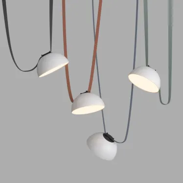 Светильник для трека-ремня Belty Flow со светодиодом D220хH117 мм 48В DC 24 Вт RA90 120град. 3000 К IP20 бел. с черн. алюм. DENKIRS DK5561-WH+BK