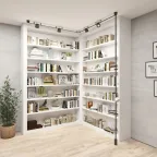 Светильник поворотный для трека-ремня Belty Spot со светодиодом D100хH107 мм 48В DC 12 Вт RA90 38град. 4000 К IP20 бел. с черн. алюм. DENKIRS DK5540-WH+BK