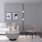 Светильник для трека-ремня Belty Flow со светодиодом D168хH29.5 мм 48В DC 10 Вт RA90 120град. 3000 К IP20 черн. алюм. DENKIRS DK5567-BK