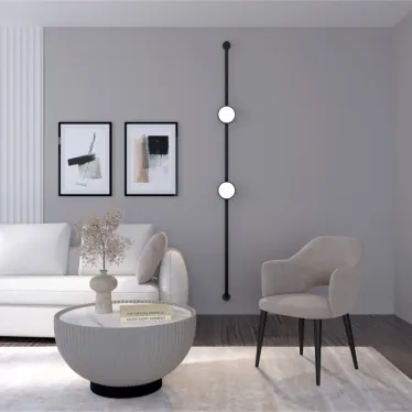 Светильник для трека-ремня Belty Flow со светодиодом D168хH29.5 мм 48В DC 10 Вт RA90 120град. 3000 К IP20 черн. алюм. DENKIRS DK5567-BK