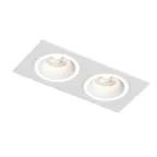 Светильник встраиваемый IP20 до 15 Вт GU10 LED бел. алюм. DENKIRS DK2062-WH