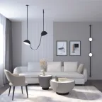 Светильник для трека-ремня Belty Flow со светодиодом D168хH29.5 мм 48В DC 10 Вт RA90 120град. 3000 К IP20 черн. алюм. DENKIRS DK5567-BK