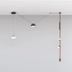 Светильник поворотный для трека-ремня Belty Spot со светодиодом D100хH107 мм 48В DC 12 Вт RA90 38град. 4000 К IP20 бел. с черн. алюм. DENKIRS DK5540-WH+BK