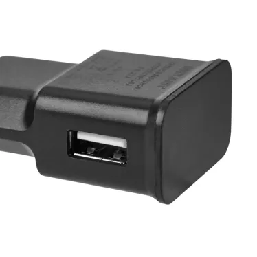 Устройство сетевое зарядное USB, 5V, 2.1 A, черное,