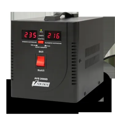 Стабилизатор напряжения POWERMAN AVS D на 2 000 для ПК, ТВ и другой техники, для котла