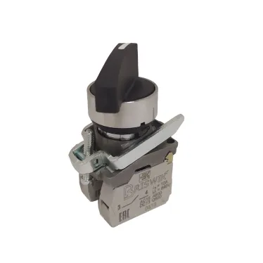 Переключатель КПЕ 1610 -ДС черный 1но+0нз Ручка удл с фикс 2-поз IP65