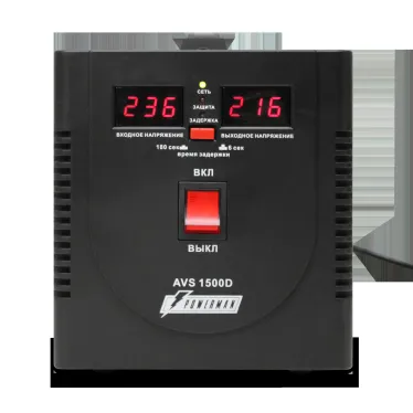 Стабилизатор напряжения POWERMAN AVS D на 1 500 для ПК, ТВ и другой техники, для котла