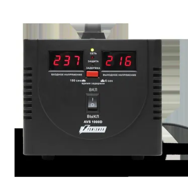 Стабилизатор напряжения POWERMAN AVS D на 1 000 для ПК, ТВ и другой техники, для котла