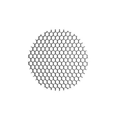 Решетка антибликовая MR16 D50xH2 мм черн. алюм. DENKIRS DK1500-BK