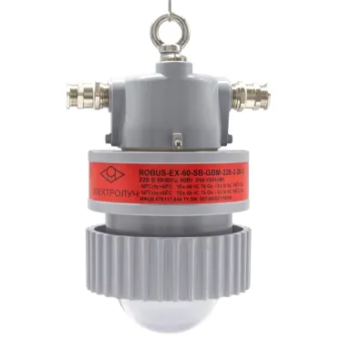 Светильник светодиодный взрывозащищенный ROBUS-EX-60-EM-СРС-220-2-25-О