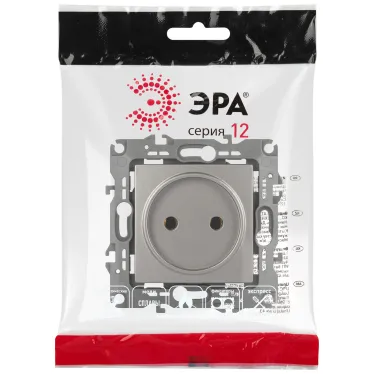 Розетка Серия 12 12-2105-16 , 2P, 16А-250В, титан