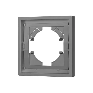 Рамка пластиковая FRM-TENDO-PL-1-GR, Серый, 1 пост