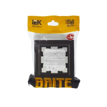 BRITE Рамка 1 пост IP44 РУ-1-БрТБ-44 темная бронза
