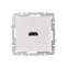 BRITE Розетка HDMI РHDMI-0-БрЖ жемчуг
