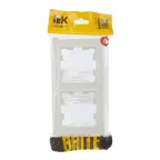 BRITE Рамка 2 поста IP44 РУ-2-БрБ-44 белый