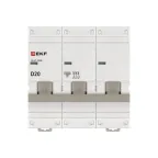 Авт. выкл. 3P 20А (D) 10kA ВА 47-100M без тепл. расцепит. EKF PROxima