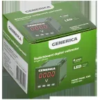 Вольтметр цифровой щитовой однофазный 72х72мм LED GENERICA