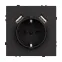Механизм розетки с USB зарядкой SCT-NOBE-MUAA-SFPL-BK 230V, 16A, Чёрный, 1 пост