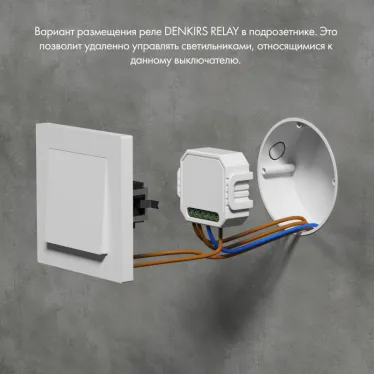 Реле-ди ммер одноканальное Wi-Fi 1x150 Вт DENKIRS RL1003-DM/1