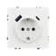 Механизм розетки с USB зарядкой SCT-NOBE-MUAC-SFPL-WH 230V, 16A, Белый, 1 пост