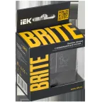 BRITE Кнопка звонка с индикацией для отелей 10А ВС10-1-9-БрЧ черный IEK