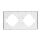 Рамка пластиковая FRM-TENDO-PL-2-GD, Золото светлое, 2 поста