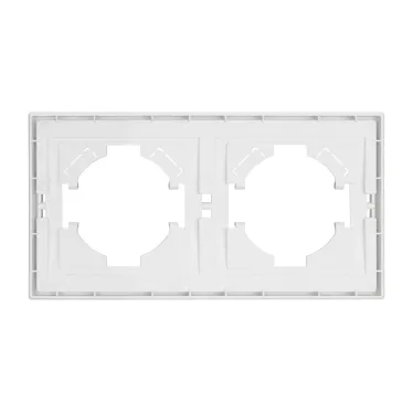 Рамка пластиковая FRM-TENDO-PL-2-GD, Золото светлое, 2 поста