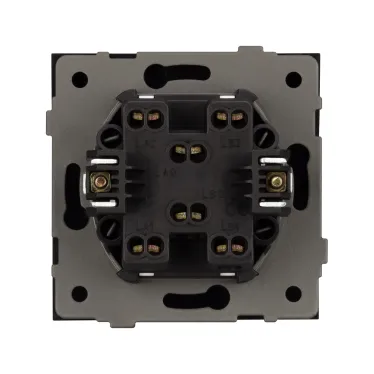 Механизм выключателя одноклавишный перекрёстный SWT-TENDO-MKX1-SFPL-GR 230V, 10A, Серый, 1 пост