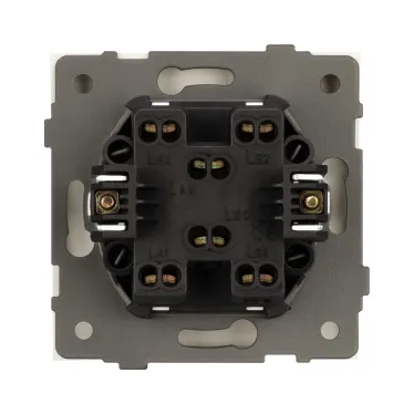 Механизм выключателя одноклавишный перекрёстный SWT-TENDO-MKX1-PL-WH 230V, 10A, Белый, 1 пост