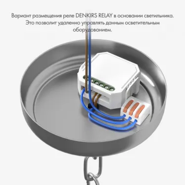 Реле-ди ммер двухканальное Wi-Fi 2x100 Вт DENKIRS RL1004-DM/1